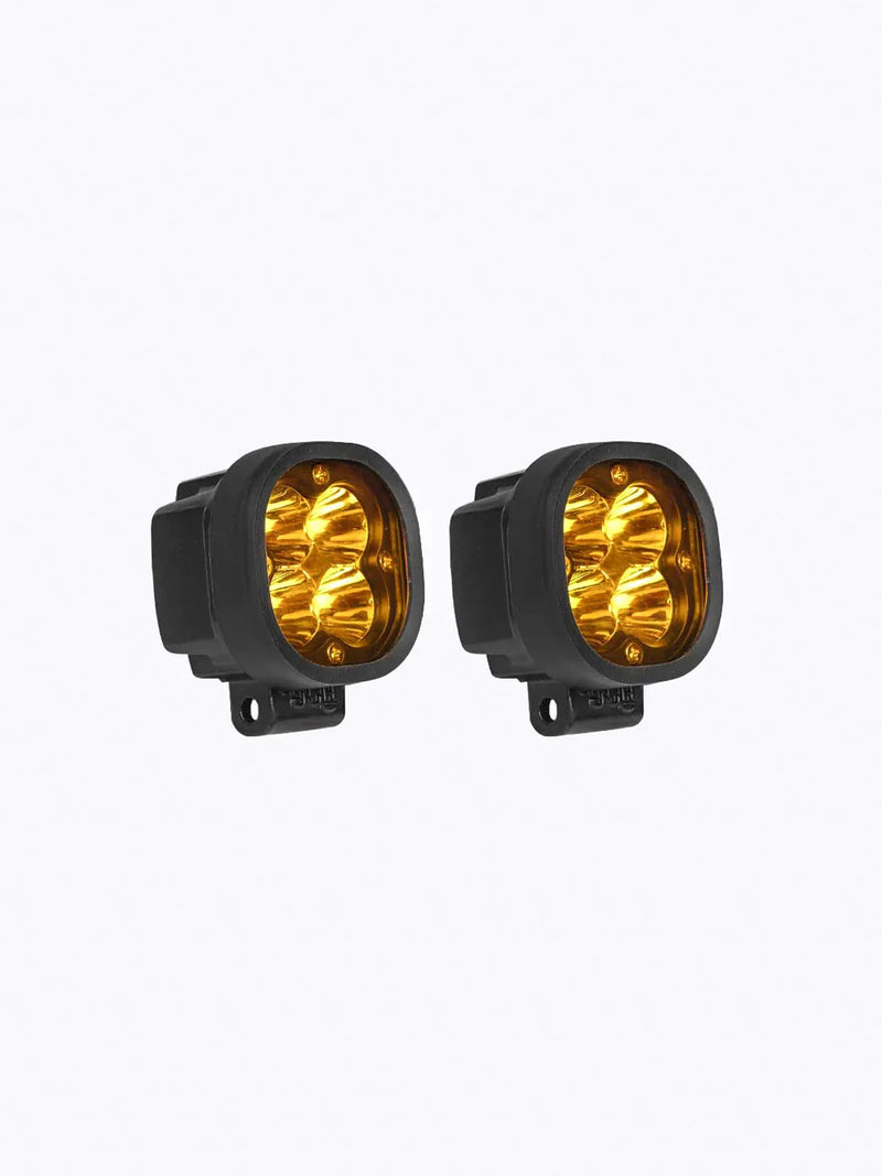 HJG 2x2 mini foglight (40 watts) - With wiring harness & Switch