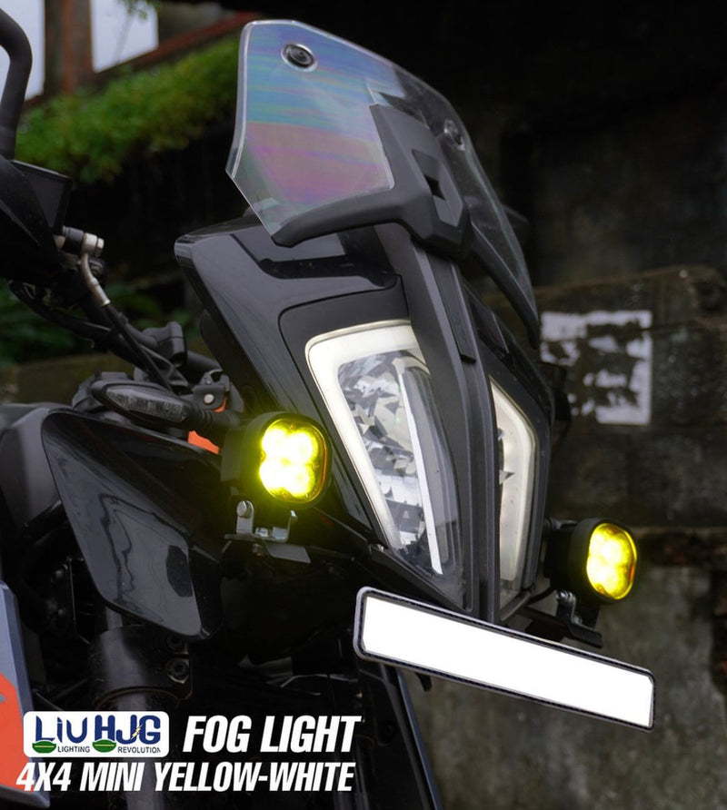 HJG 2x2 mini foglight (40 watts) - With wiring harness & Switch