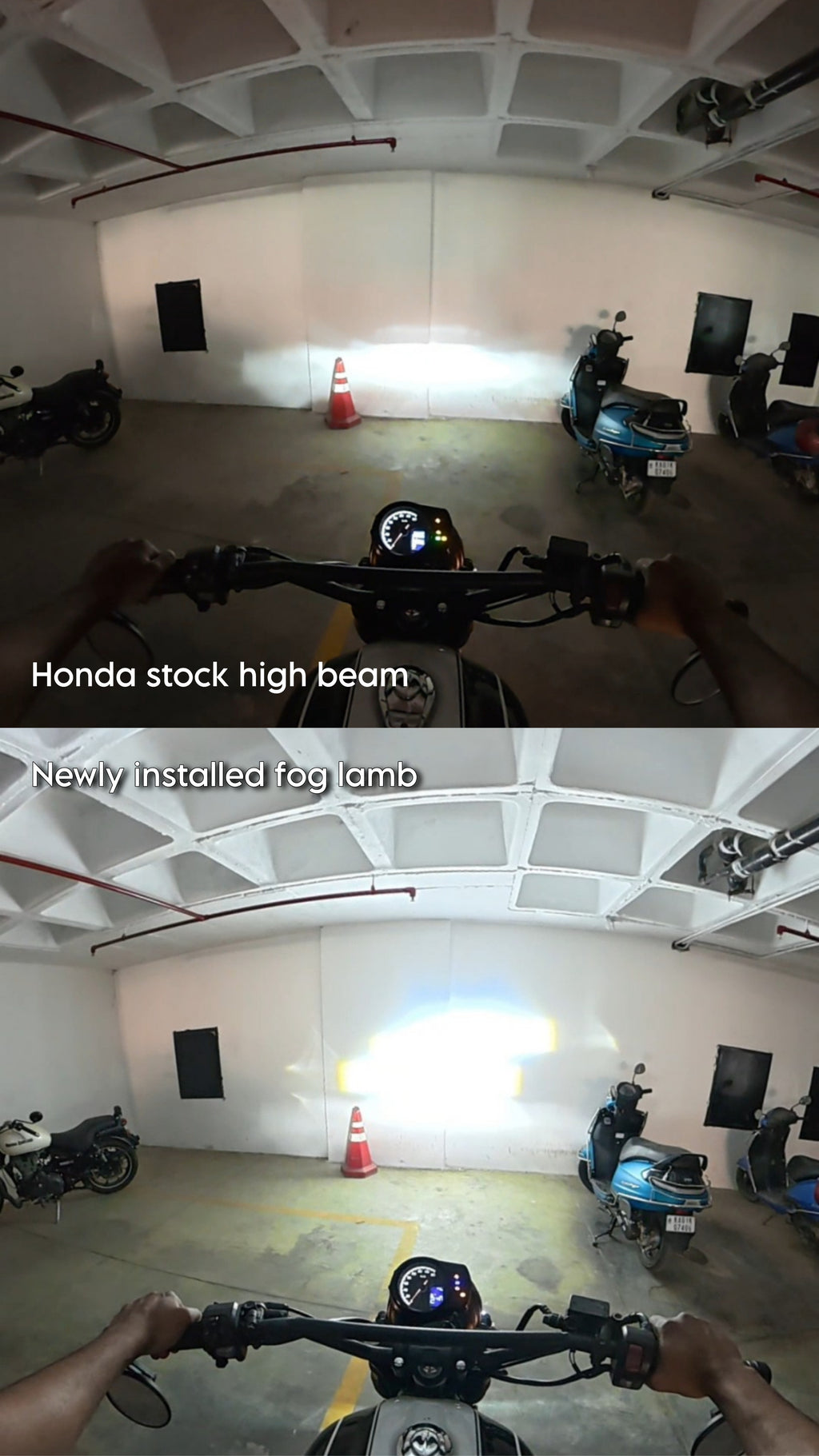 Foglamb + headlight mount - CB350RS & Highness
