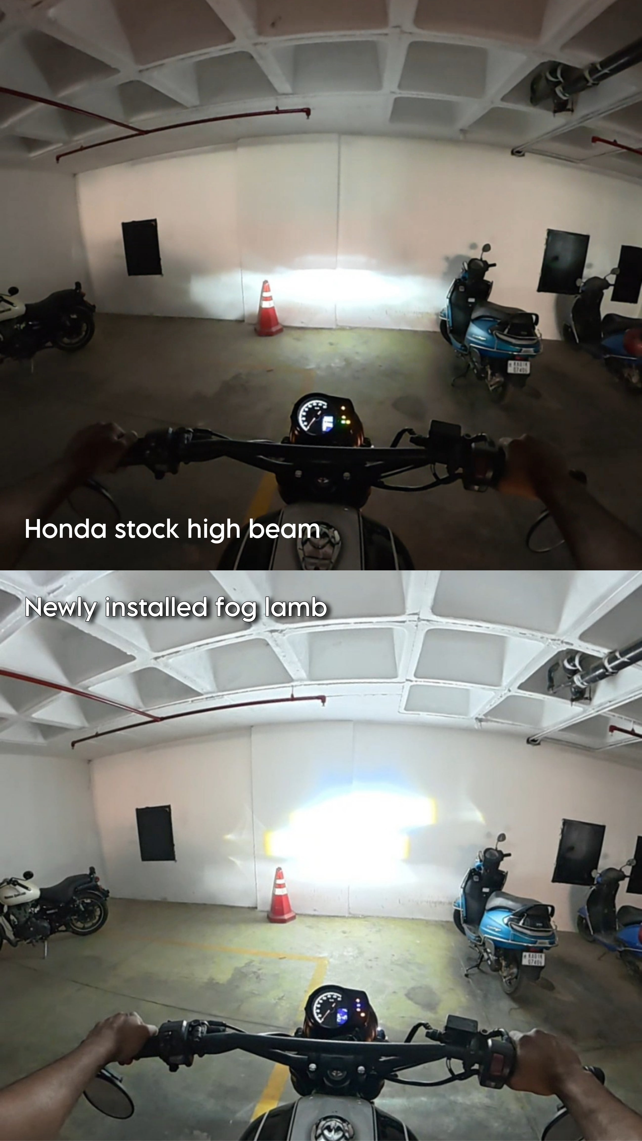 Foglamb + headlight mount - CB350RS & Highness