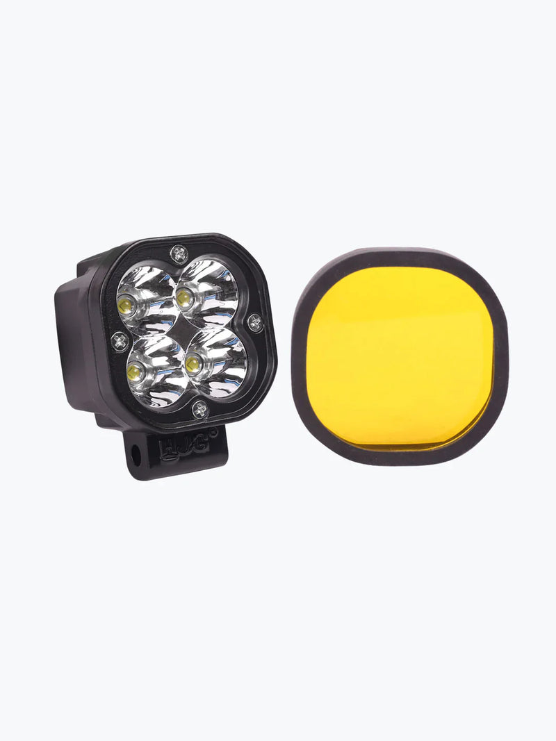 HJG 2x2 mini foglight (40 watts) - With wiring harness & Switch