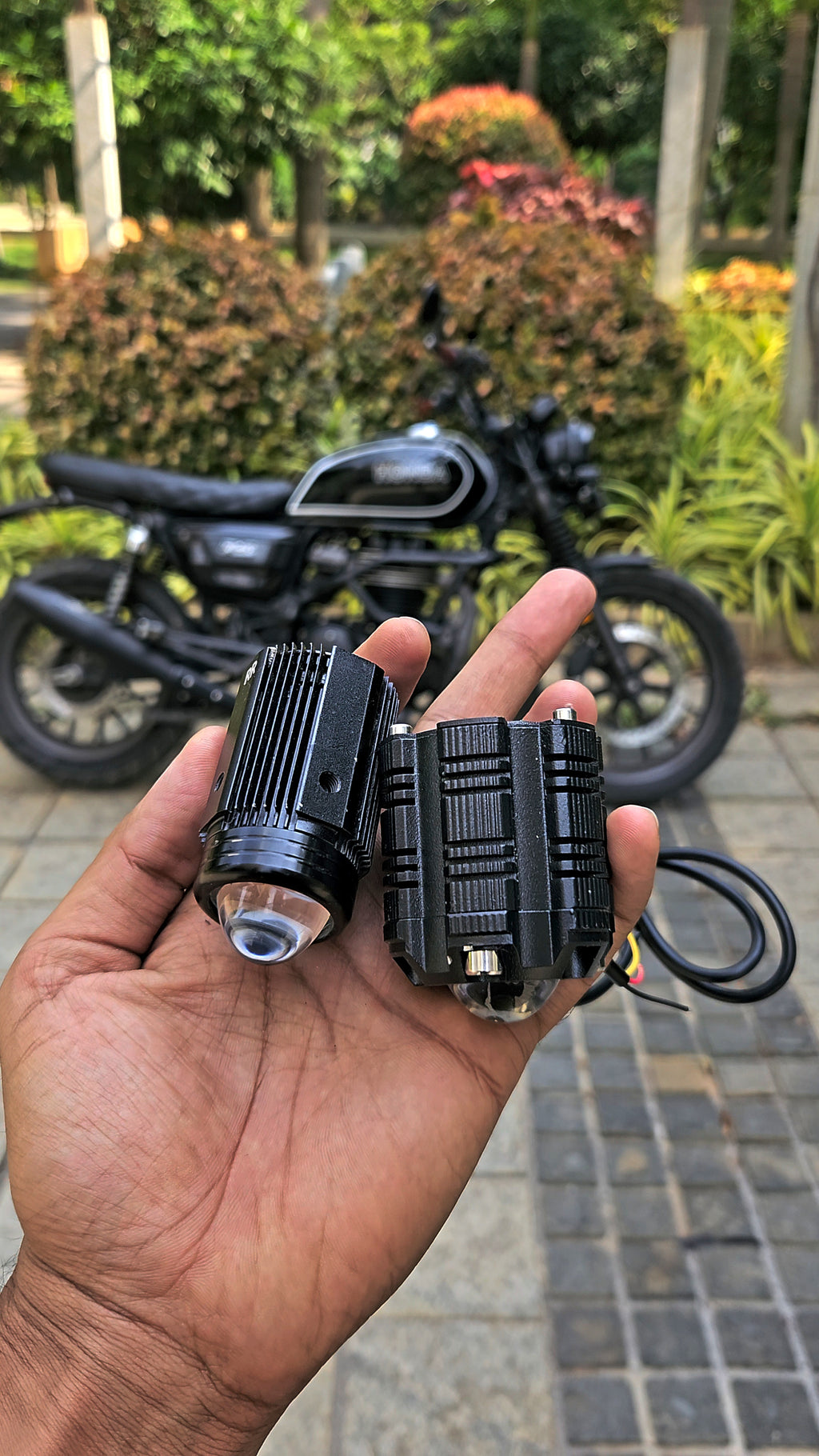 80 Watts Foglight Combo - HJG Mini Flash Drive + Headlight Mount - 1 Year Warranty
