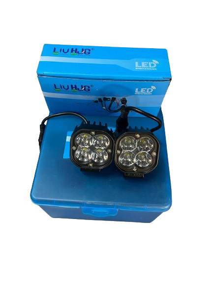 HJG 2x2 mini foglight (40 watts) - With wiring harness & Switch