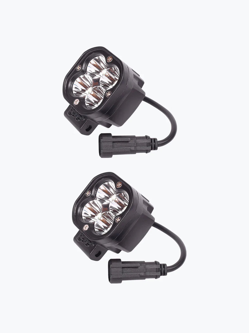 HJG 2x2 mini foglight (40 watts) - With wiring harness & Switch