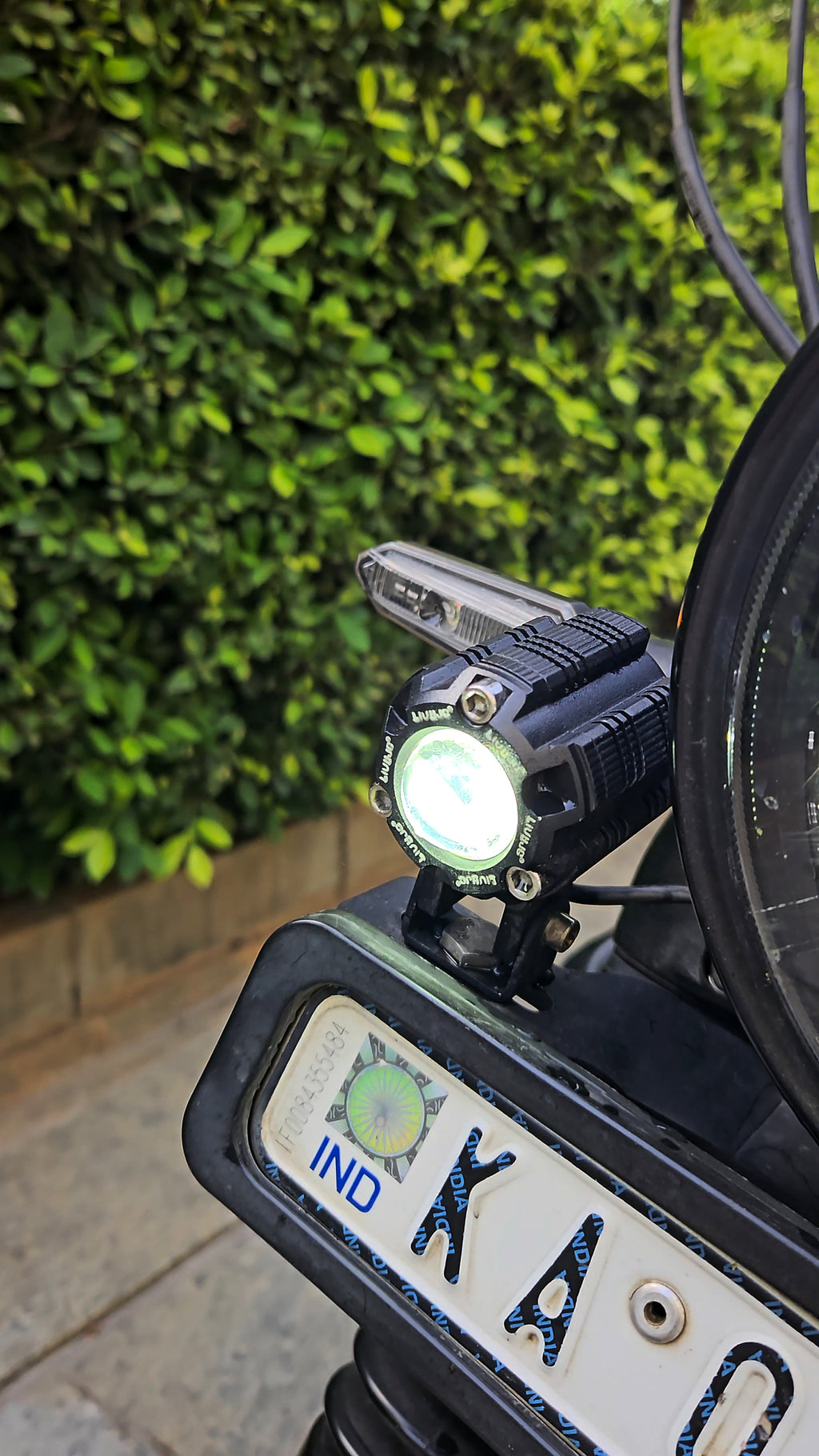 80 Watts Foglight Combo - HJG Mini Flash Drive + Headlight Mount - 1 Year Warranty