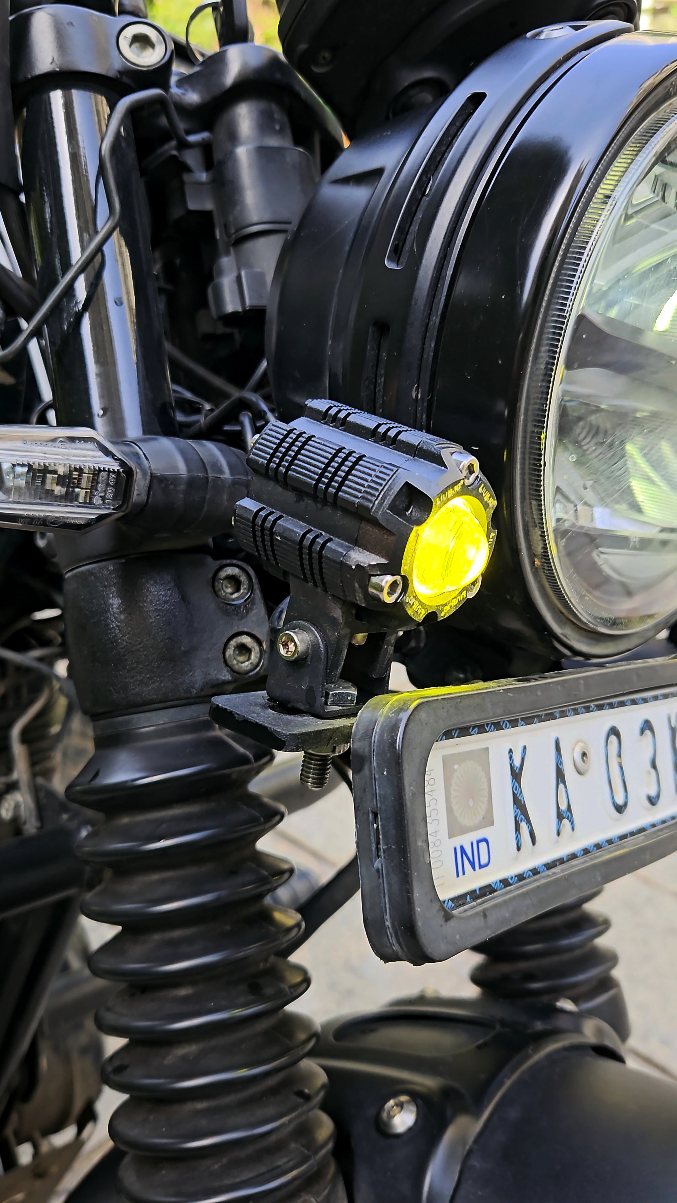 80 Watts Foglight Combo - HJG Mini Flash Drive + Headlight Mount - 1 Year Warranty